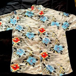 Unionbay Tropical Hawaiian Shirt Rayon Size Large